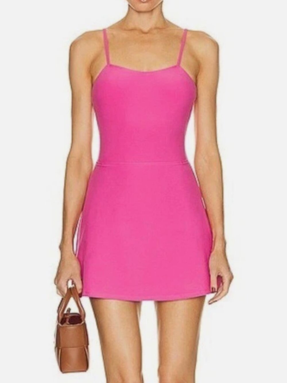 Alo Yoga Alosoft Courtside Tennis Dress Paradise Pink